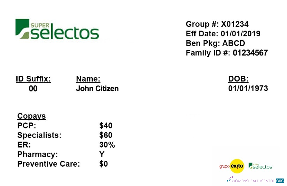 Download El Salvador health insurance card Photoshop template